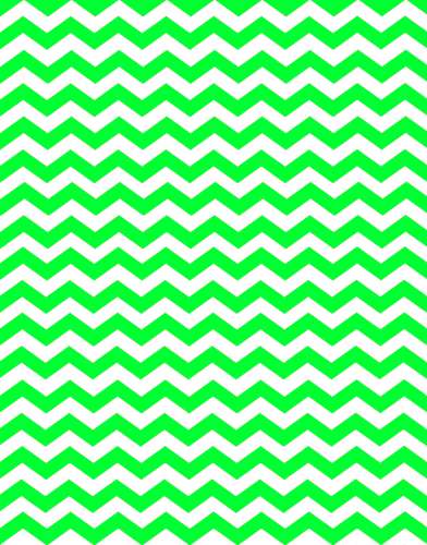 Printed Wafer Paper - Green Chevron - Click Image to Close